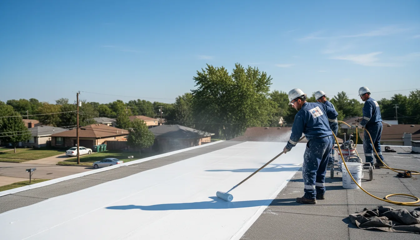 Commercial roof coating in Morris, AL near me